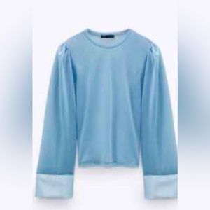 Combined tulle top sheer look